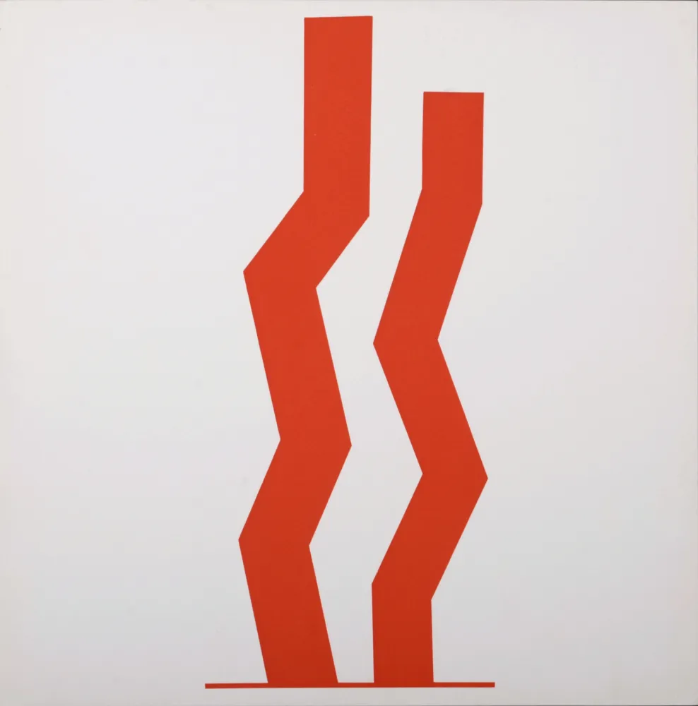 Serigrafía Turnbull - Double Red, 1967 - Very scarce!