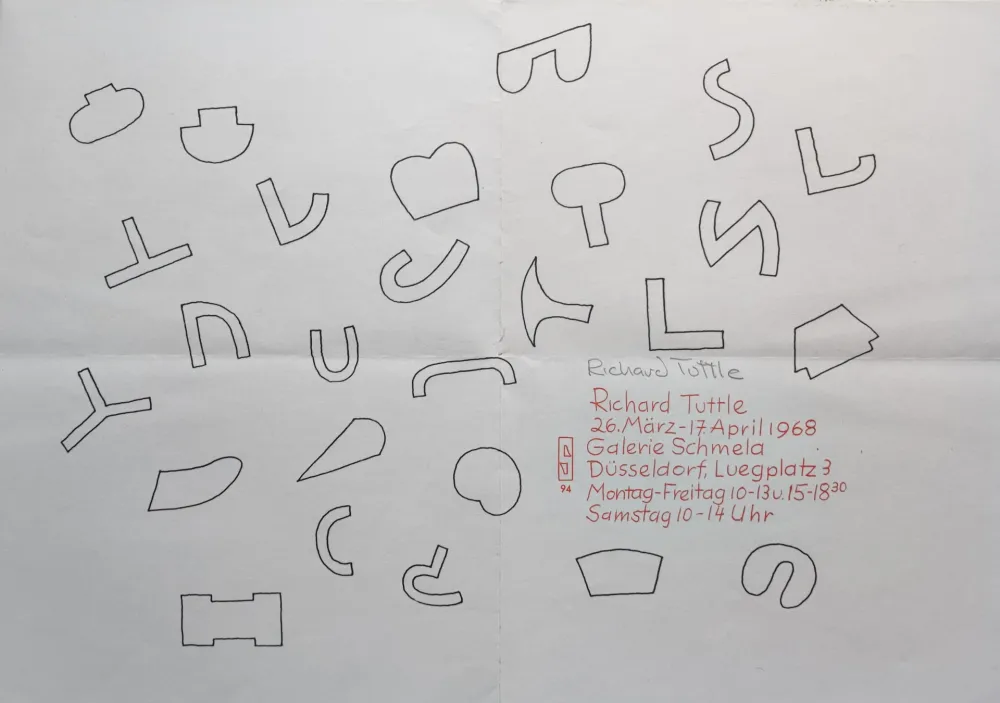 Serigrafía Tuttle - Cloth Pieces und Skulpturen, 1968.