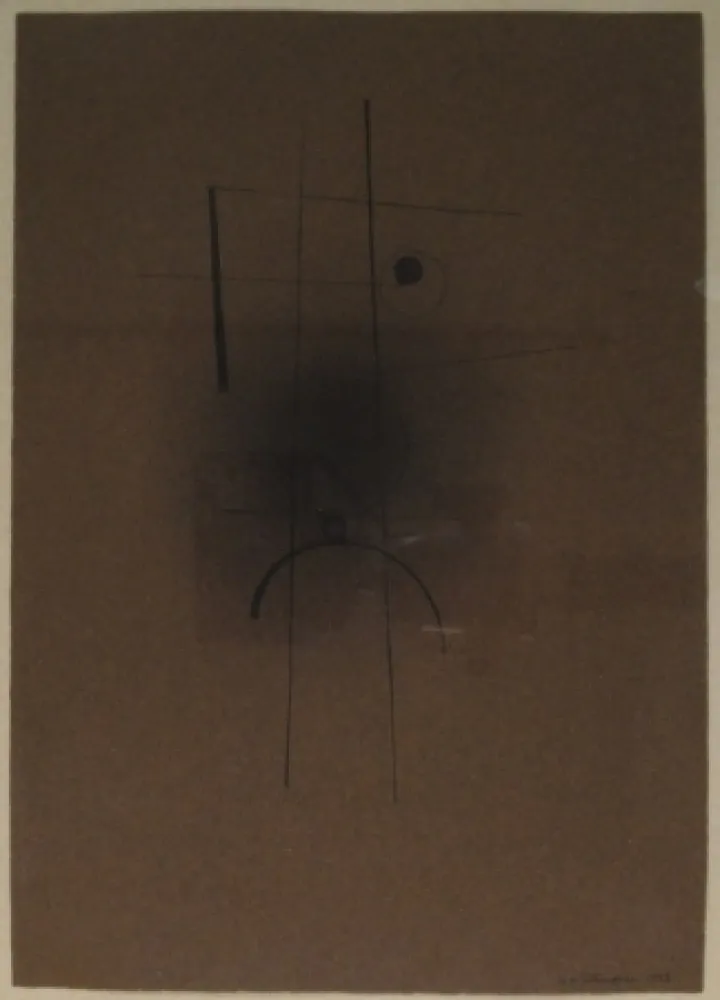 Monotipo Tutundjian - Composition géometrique abtraite / Geometrisch abstrakte Komposition