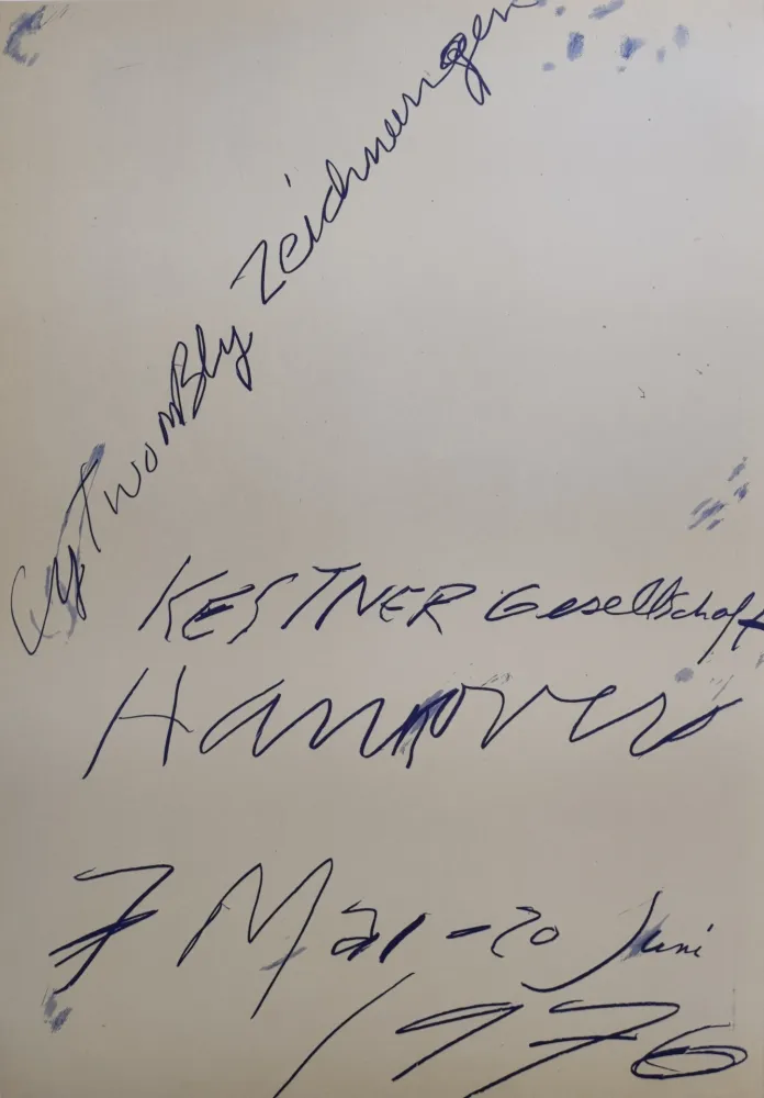 Sin Técnico Twombly - Zeichnungen. Kestner Gesellschaft Hannover 7 Mai – 20 Juni 1976.