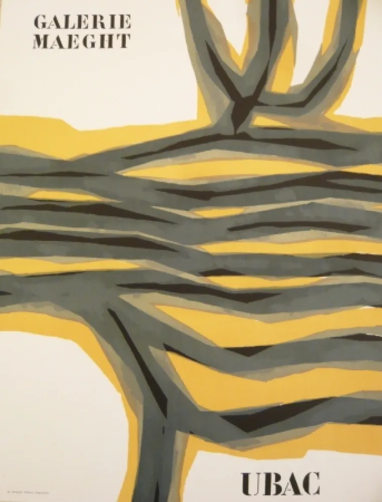Cartel Ubac - Affiche exposition galerie Maeght