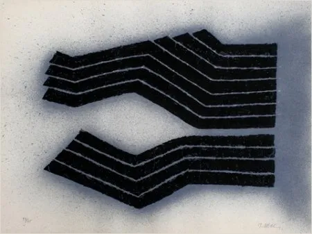 Litografía Ubac - Deux labours empreinte ardoise