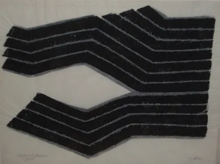 Litografía Ubac - Deux labours empreinte ardoise