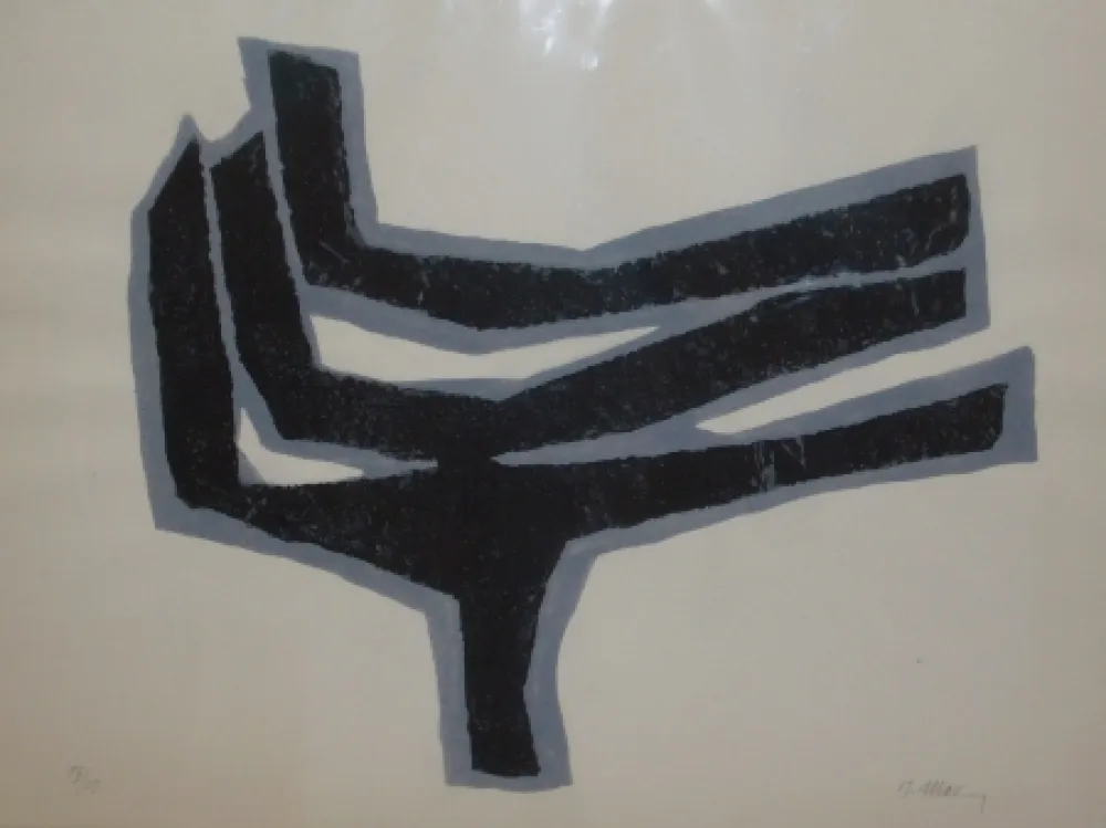 Litografía Ubac - Empeinte ardoise