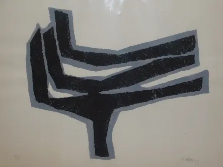 Litografía Ubac - Empeinte ardoise