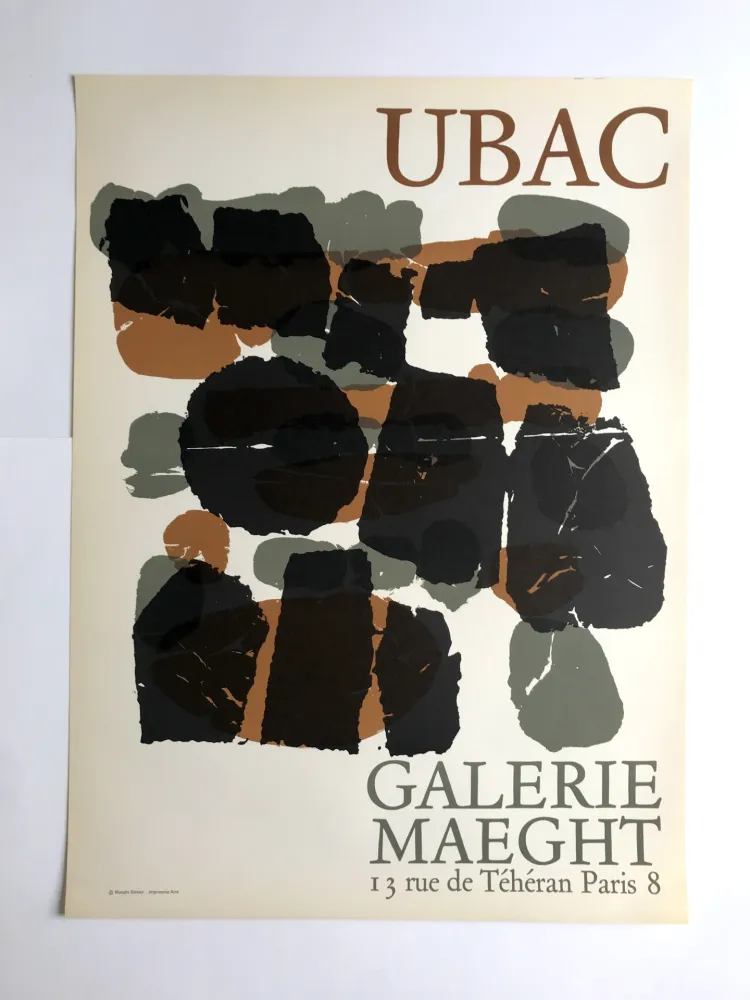 Cartel Ubac - Galerie Maeght
