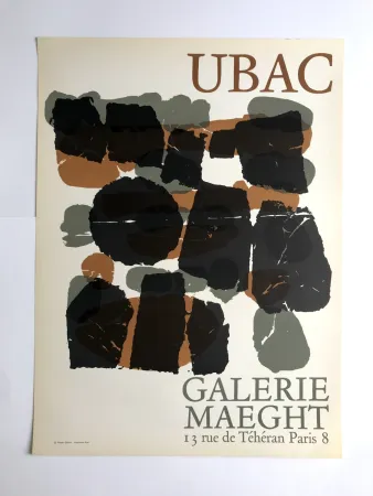 Cartel Ubac - Galerie Maeght