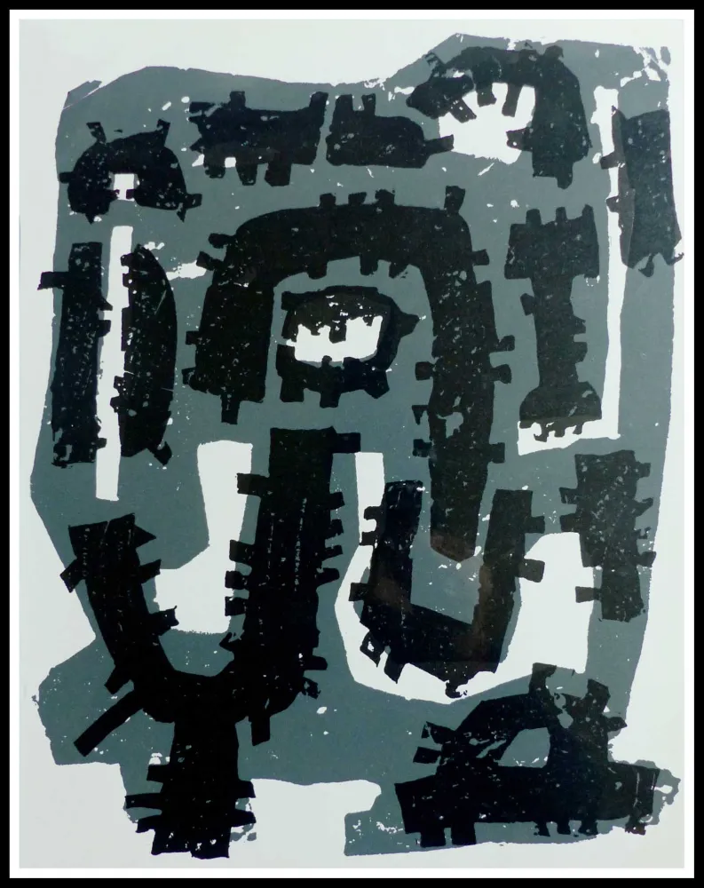 Grabado Ubac - GRAVURE SUR ARDOISE