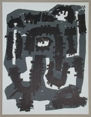 Litografía Ubac - Gravure sur ardoise pour XXe Siècle