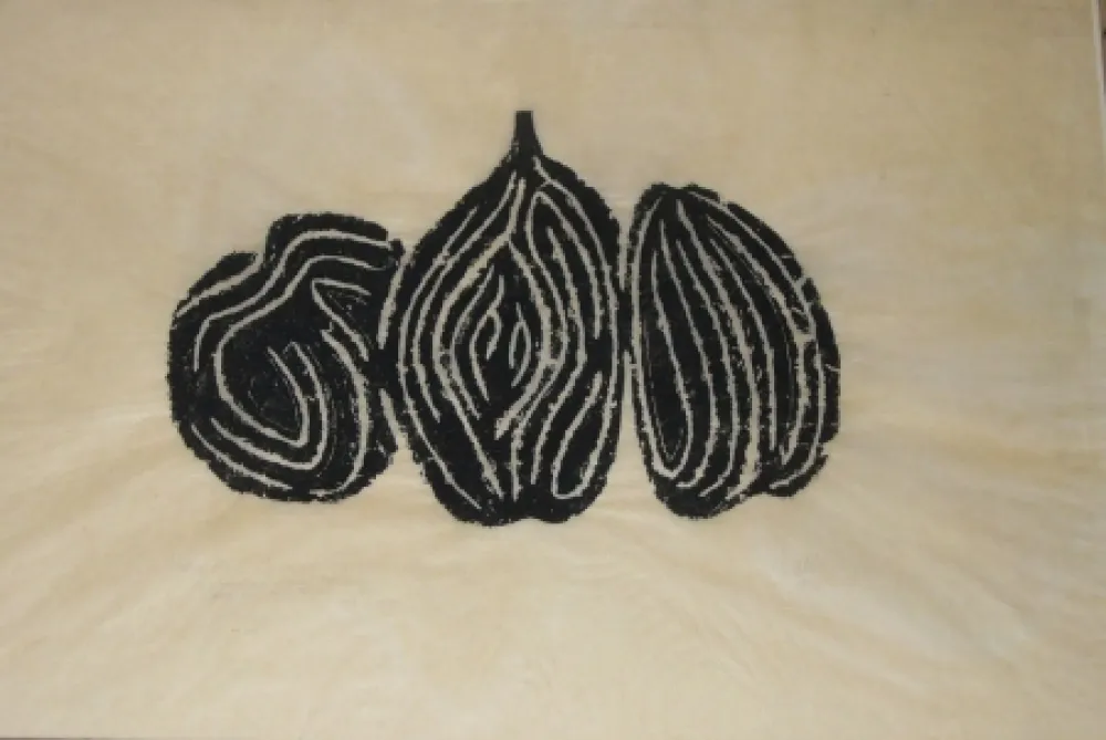 Monotipo Ubac - Les fruits 1 - empreinte ardoise