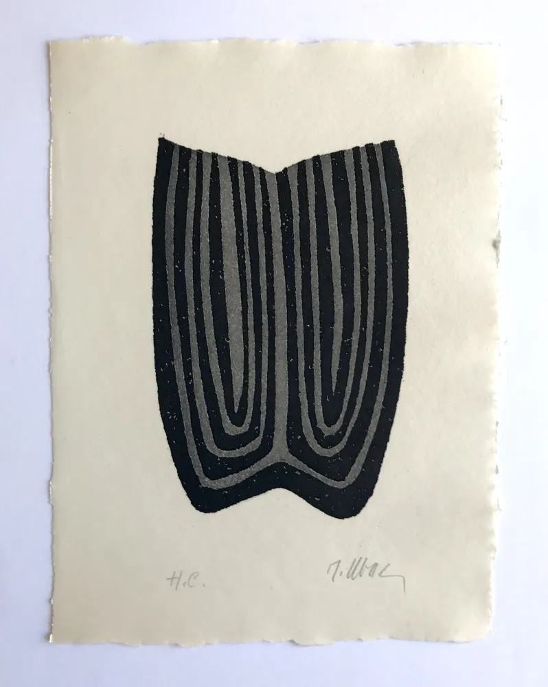 Aguafuerte Ubac - L'herbe déracinée 3