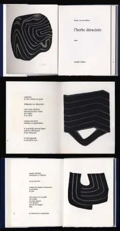 Libro Ilustrado Ubac - Montalivet. L'HERBE DÉRACINÉE. Gravures de Raoul Ubac (1975)