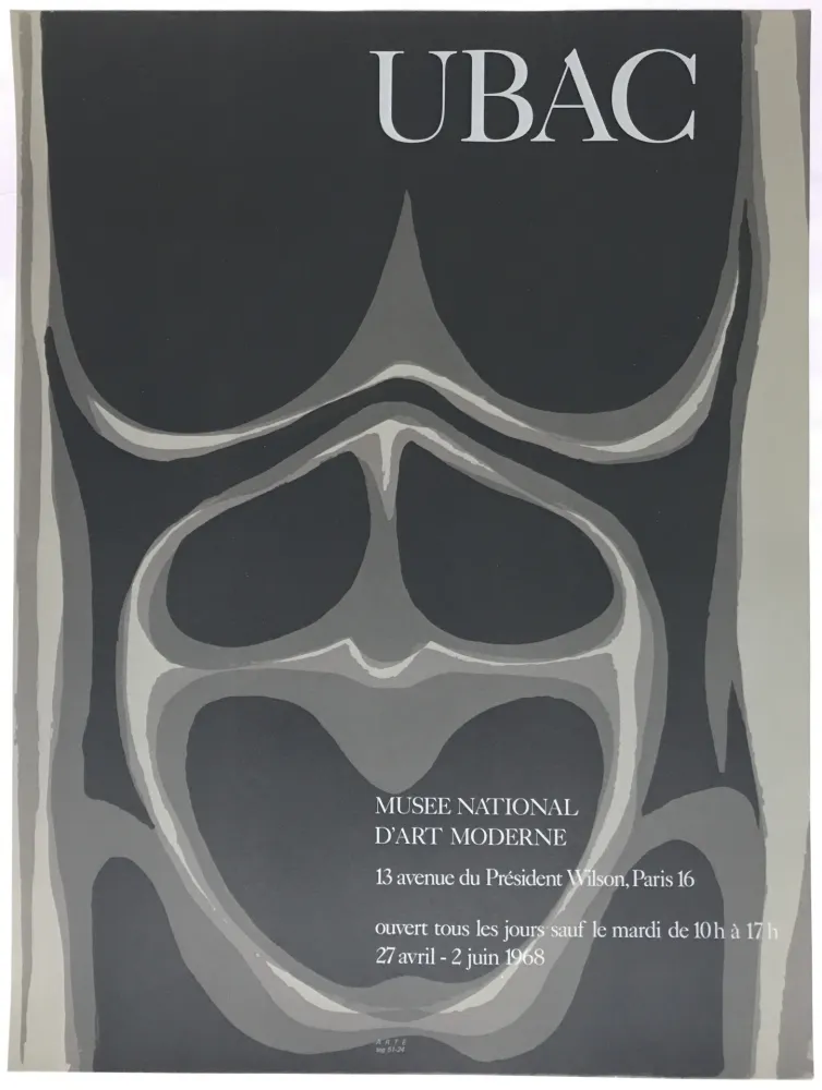 Cartel Ubac - Musée National d'Art Moderne