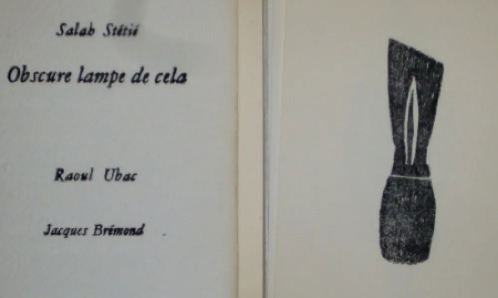 Libro Ilustrado Ubac - Obscure lampe de cela