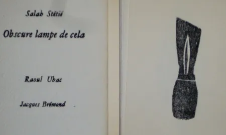 Libro Ilustrado Ubac - Obscure lampe de cela