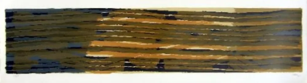 Litografía Ubac - Paysage aux sillons 5