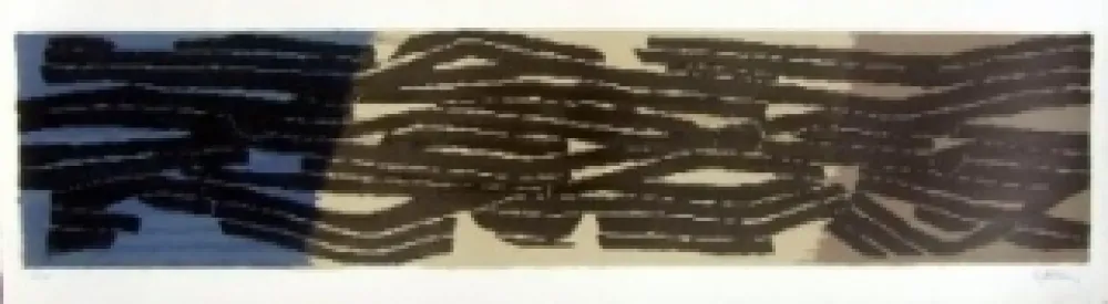 Litografía Ubac - Paysage aux sillons 7