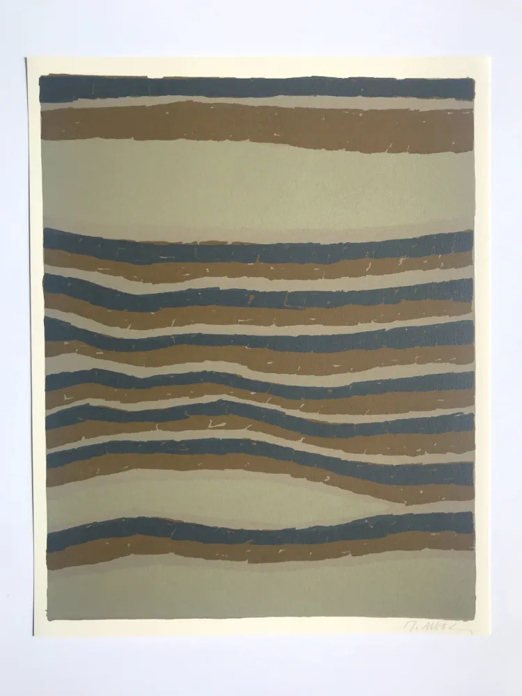 Litografía Ubac - Routes (la Terre III)