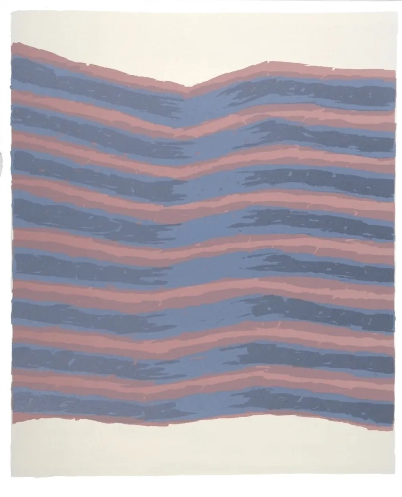 Litografía Ubac - Strates sur ardoise