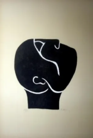 Litografía Ubac - Tête levée