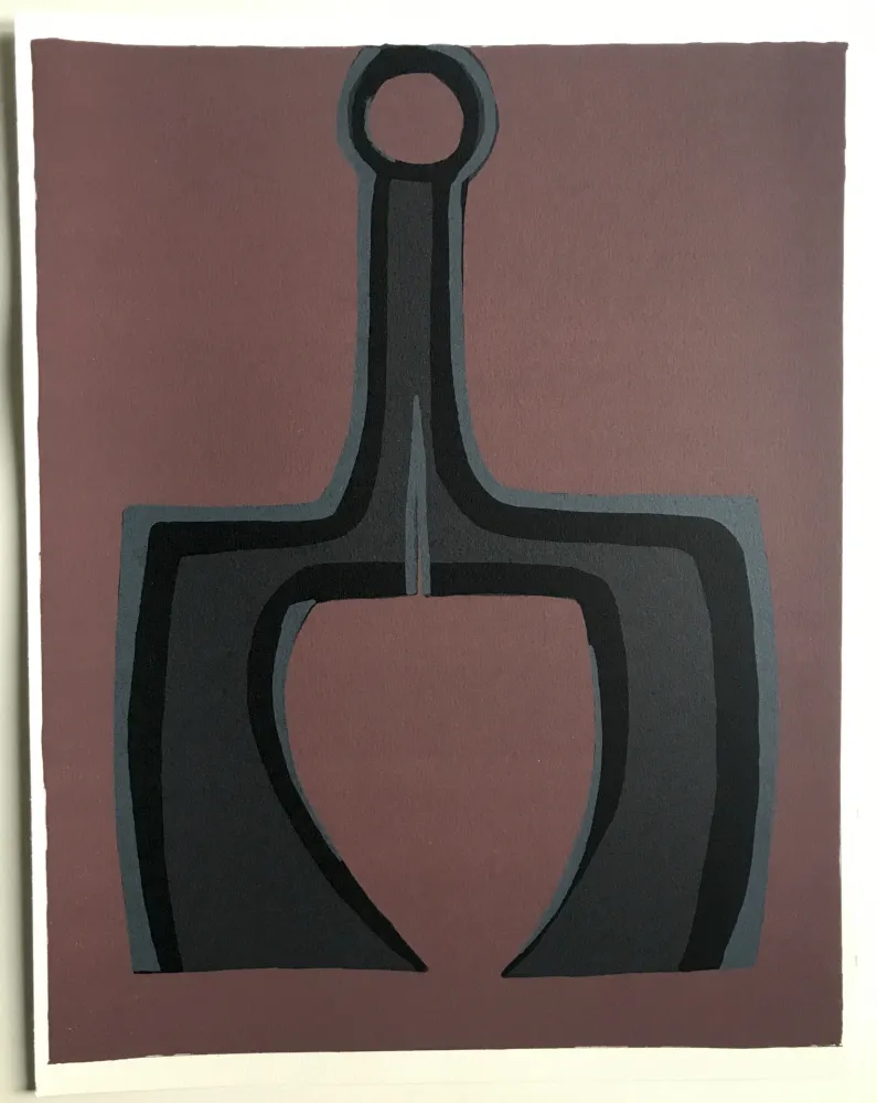 Litografía Ubac - Travailler le sol (La terre I)