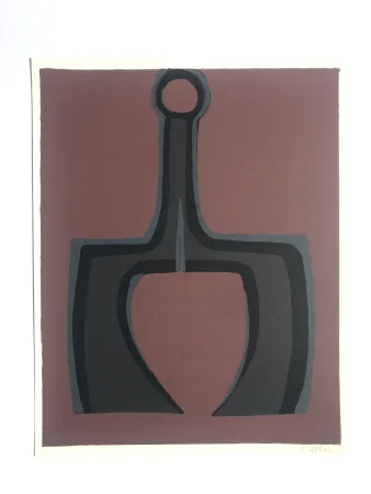 Litografía Ubac - Travailler le sol (la Terre I)