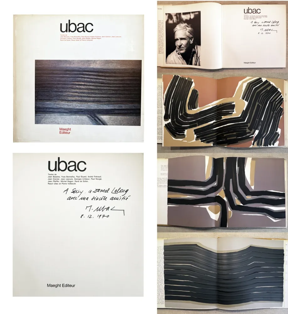 Libro Ilustrado Ubac - UBAC. Monographie dédicacée par l'artiste (Maeght 1970)