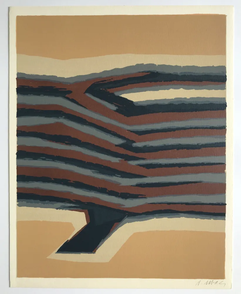 Litografía Ubac - Voies ferrées