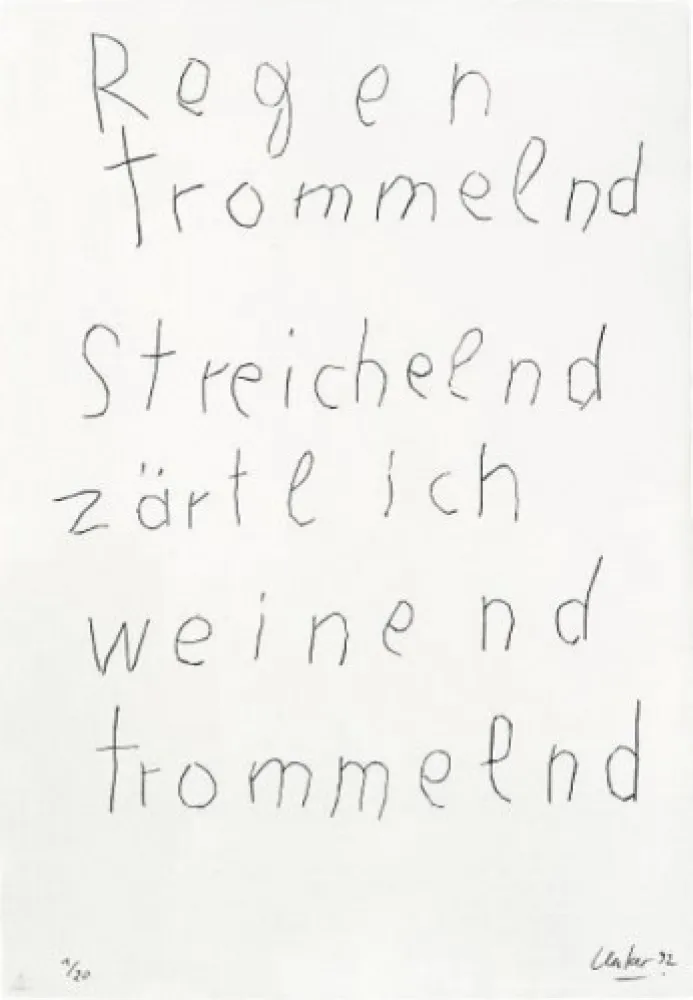 Grabado Uecker - From the Mappenwerk 