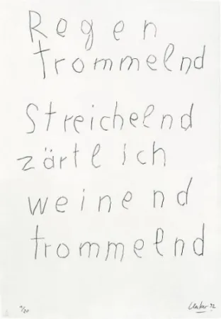 Grabado Uecker - From the Mappenwerk 