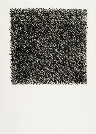 Litografía Uecker - Manuelle Struktuur. No I 