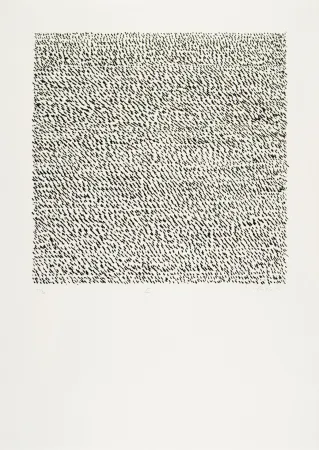 Litografía Uecker - Manuelle Struktuur. No III