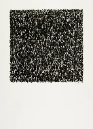 Litografía Uecker - Manuelle Struktuur. No VII