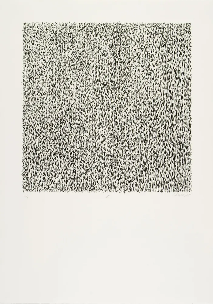 Litografía Uecker - Manuelle Struktuur. No VIII