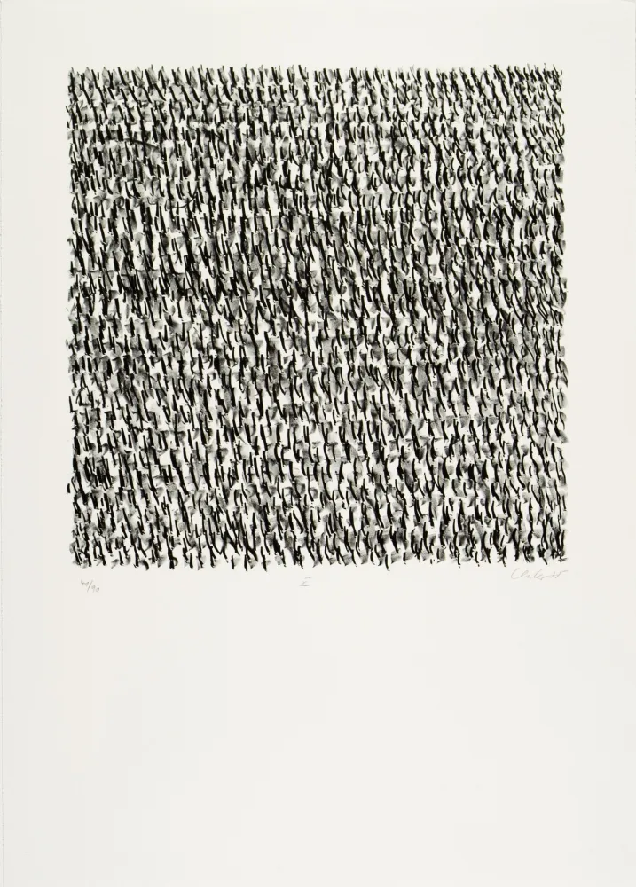 Litografía Uecker - Manuelle Struktuur. No X