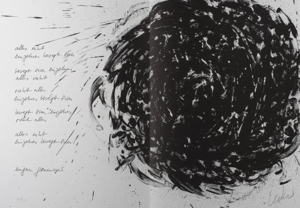 Litografía Uecker - Spirale, 1987 - Hand-signed