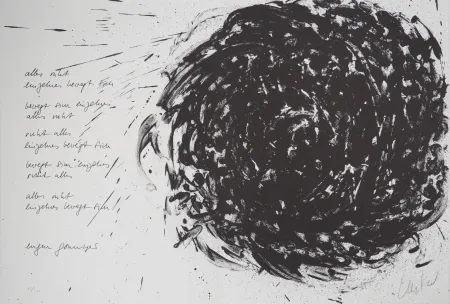 Litografía Uecker - Tourbillon 