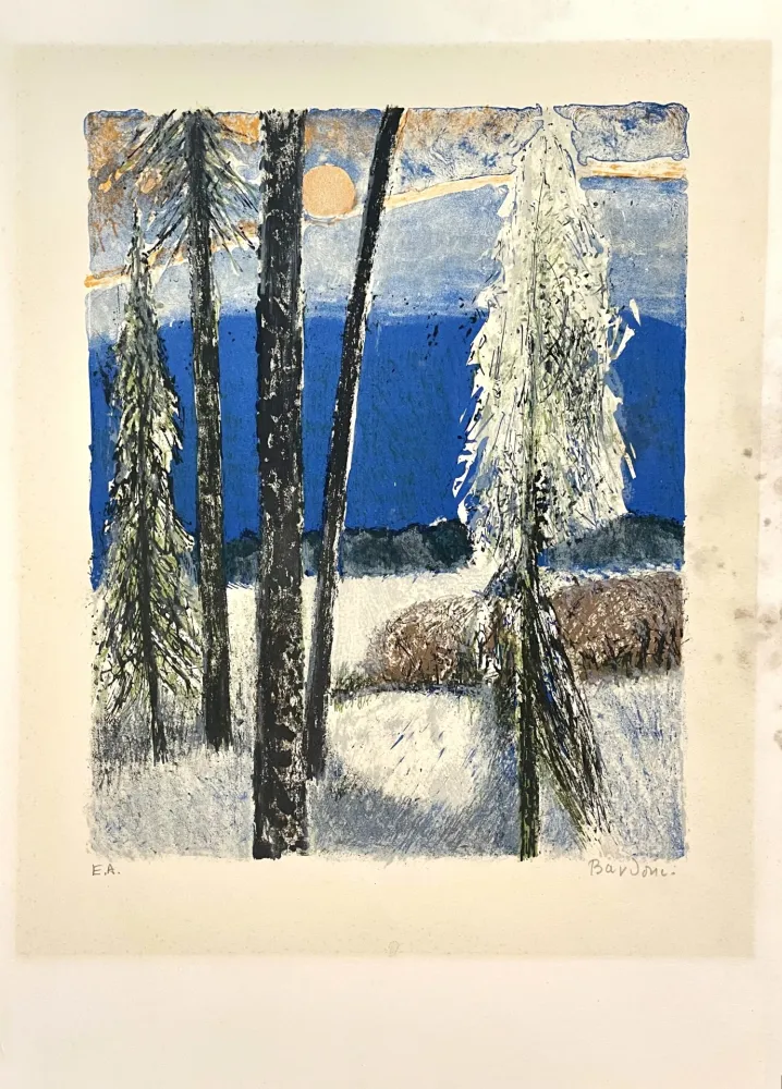 Litografía Unknown - Paysage