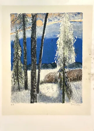 Litografía Unknown - Paysage