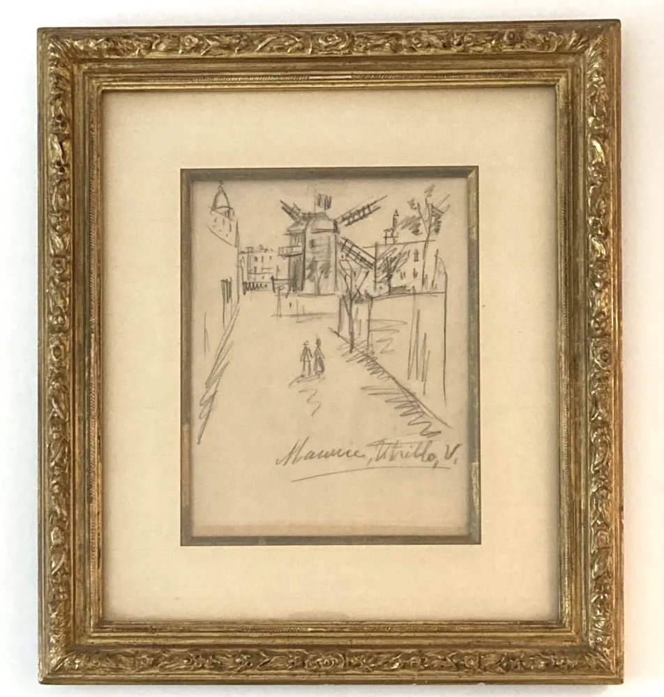 Sin Técnico Utrillo - Le moulin de la Galette, dessin