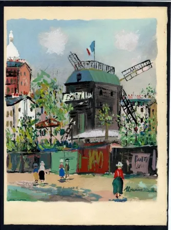 Libro Ilustrado Utrillo - LE VILLAGE INSPIRÉ. Avec 12 gouaches par Maurice Utrillo (1954)