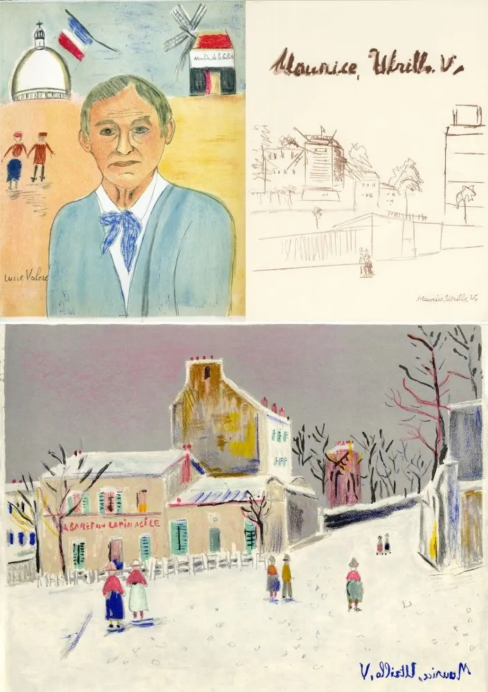Libro Ilustrado Utrillo - MAURICE UTRILLO, V. 11 lithographies originales (Paris, 1956)