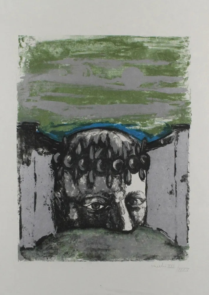 Litografía Vacchi - Selbstbildnis / Self-Portrait