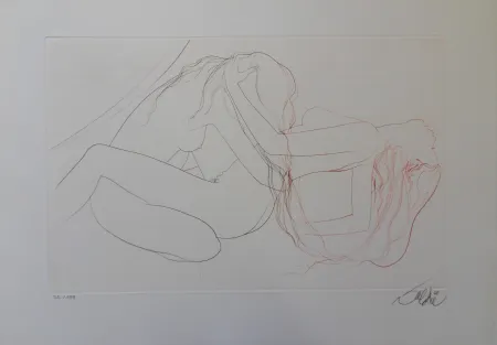 Grabado Valadie - Elle chavirait de plaisir