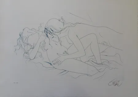 Grabado Valadie - Etreinte saphique