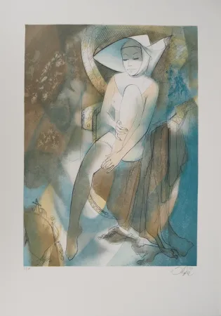 Litografía Valadie - La religieuse