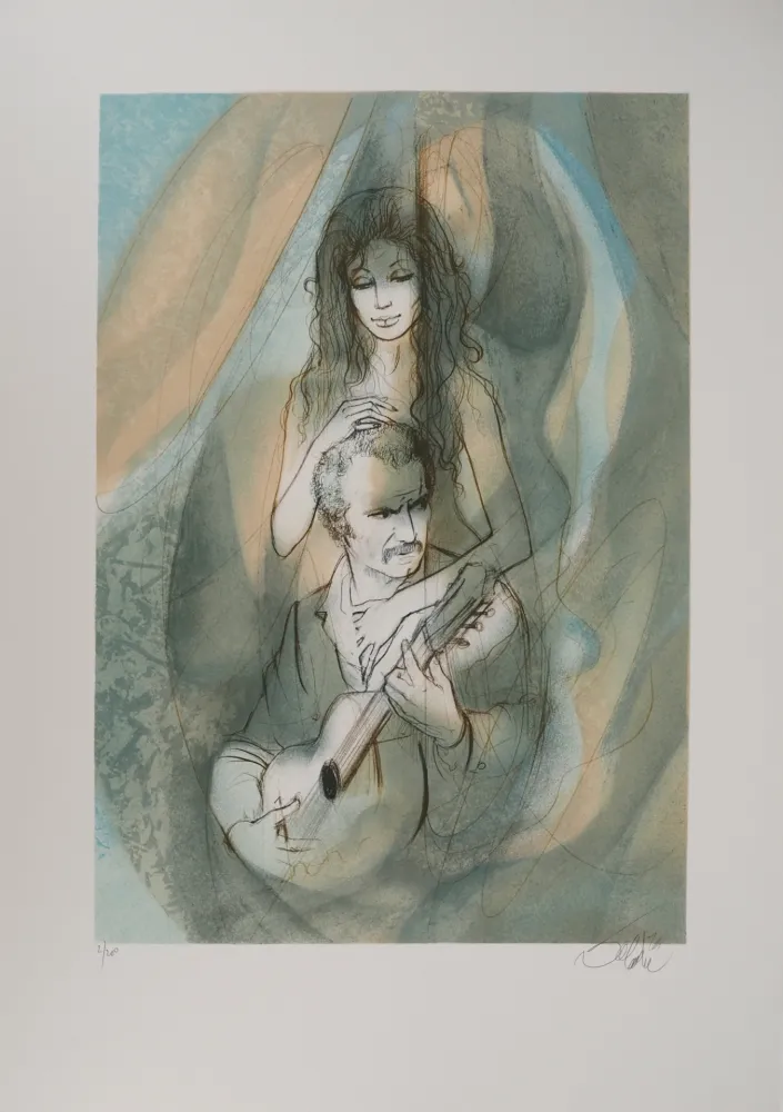 Litografía Valadie - Mysoginie à part