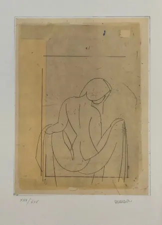Aguafuerte Valdés - Desnudo