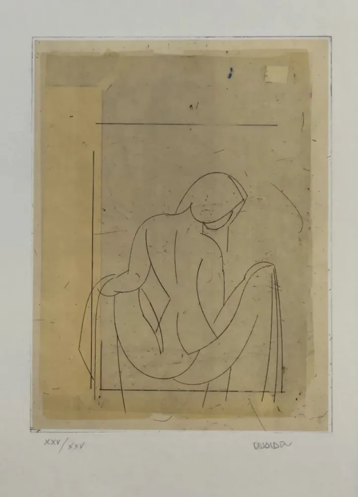 Aguafuerte Valdés - Desnudo