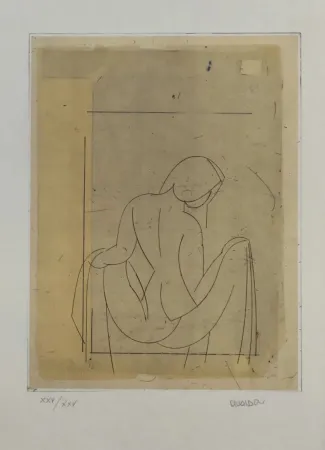 Aguafuerte Valdés - Desnudo